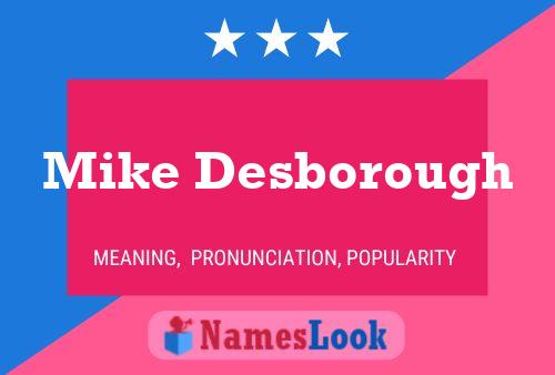 Постер имени Mike Desborough