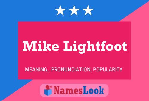 Постер имени Mike Lightfoot