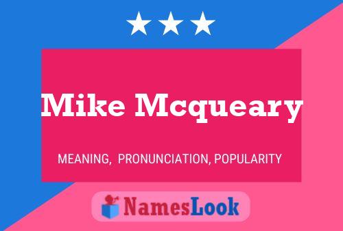 Постер имени Mike Mcqueary