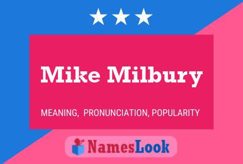 Постер имени Mike Milbury