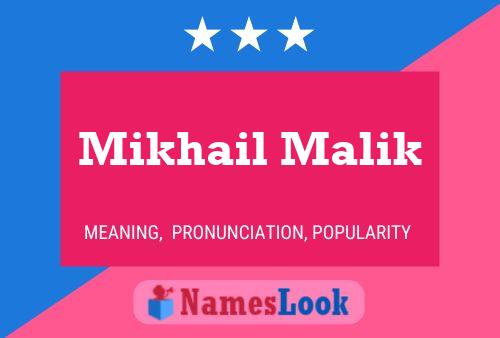 Постер имени Mikhail Malik