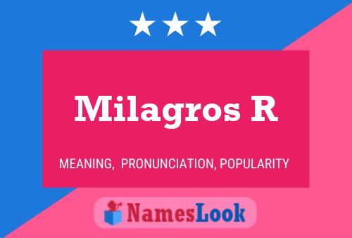 Постер имени Milagros R