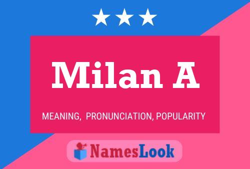 Постер имени Milan A