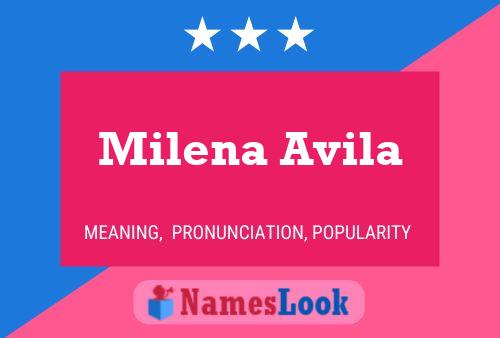 Постер имени Milena Avila