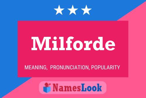 Постер имени Milforde