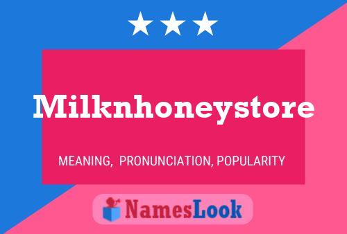 Постер имени Milknhoneystore