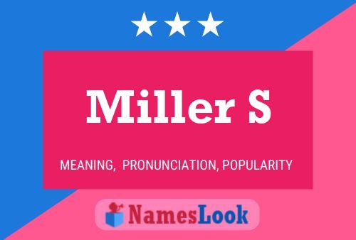 Постер имени Miller S