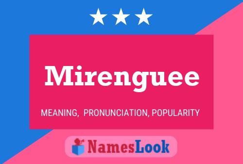 Постер имени Mirenguee