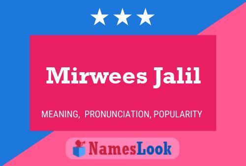 Постер имени Mirwees Jalil