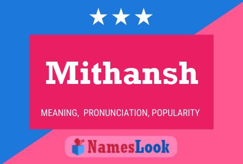 Постер имени Mithansh