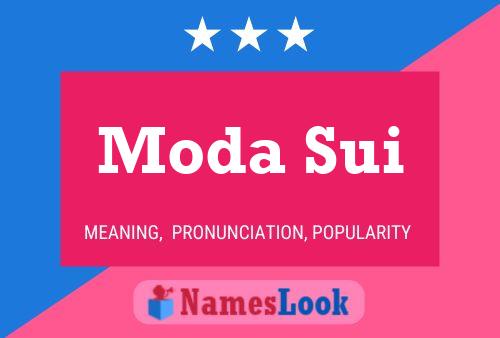 Постер имени Moda Sui