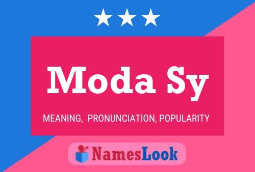 Постер имени Moda Sy