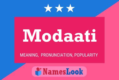 Постер имени Modaati