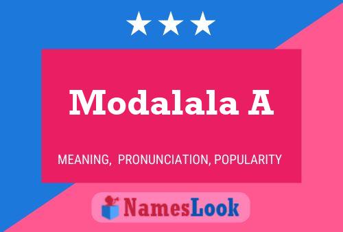 Постер имени Modalala A