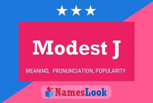 Постер имени Modest J