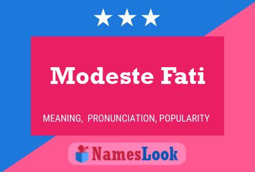 Постер имени Modeste Fati