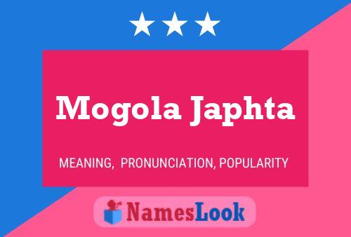 Постер имени Mogola Japhta