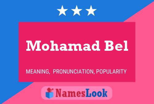 Постер имени Mohamad Bel