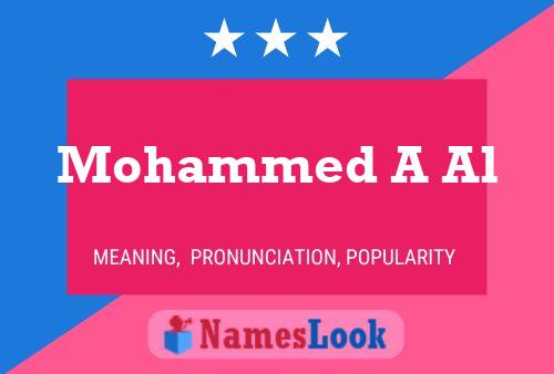 Постер имени Mohammed A Al