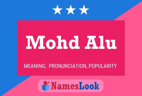 Постер имени Mohd Alu