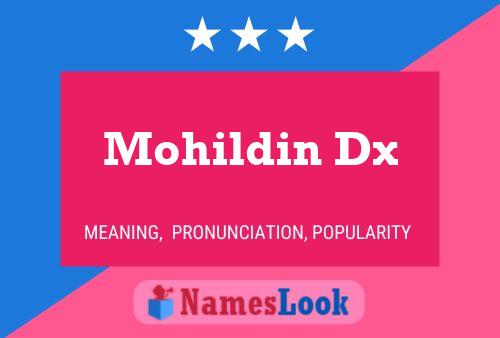 Постер имени Mohildin Dx