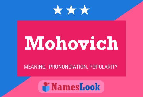 Постер имени Mohovich