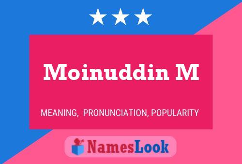 Постер имени Moinuddin M