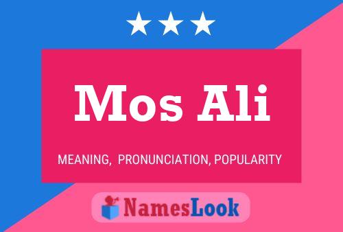 Постер имени Mos Ali