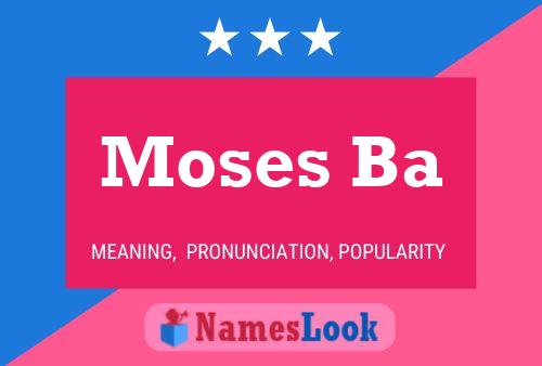 Постер имени Moses Ba