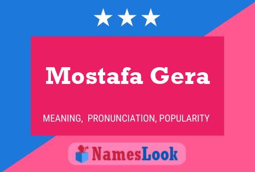 Постер имени Mostafa Gera