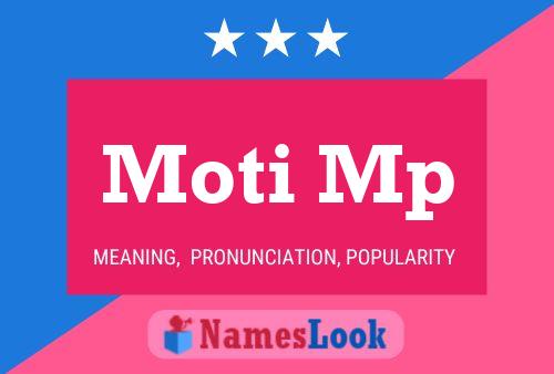 Постер имени Moti Mp