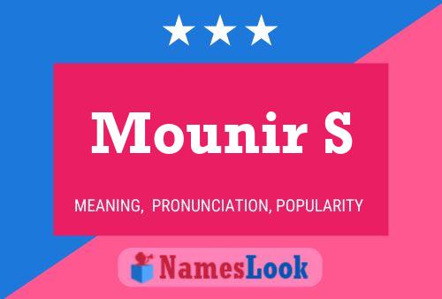 Постер имени Mounir S