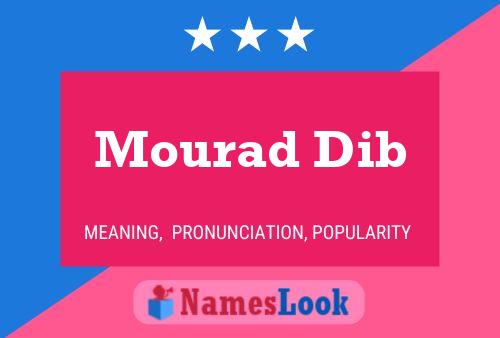 Постер имени Mourad Dib