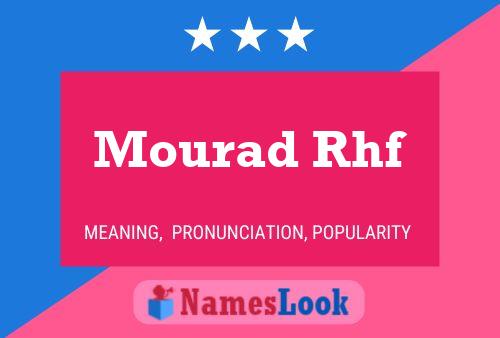 Постер имени Mourad Rhf