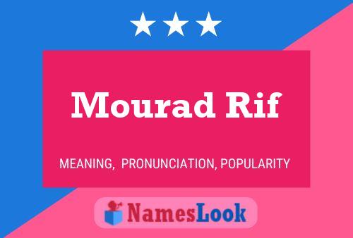 Постер имени Mourad Rif