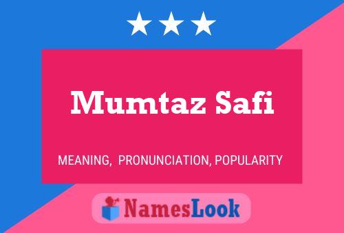 Постер имени Mumtaz Safi