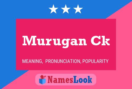 Постер имени Murugan Ck