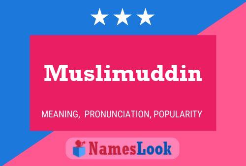 Постер имени Muslimuddin