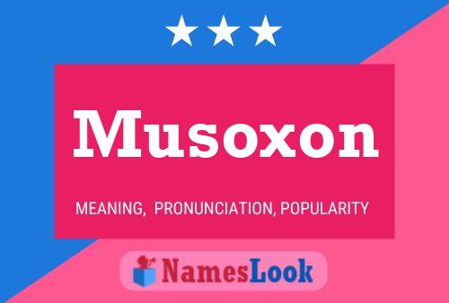 Постер имени Musoxon