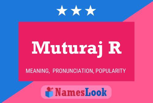 Постер имени Muturaj R