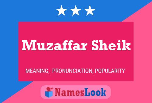 Постер имени Muzaffar Sheik