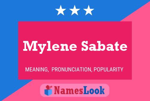 Постер имени Mylene Sabate