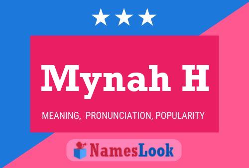 Постер имени Mynah H