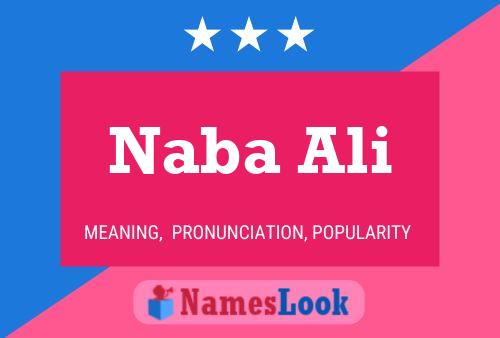 Постер имени Naba Ali