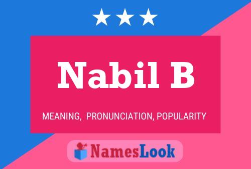 Постер имени Nabil B