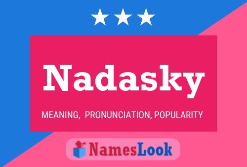 Постер имени Nadasky