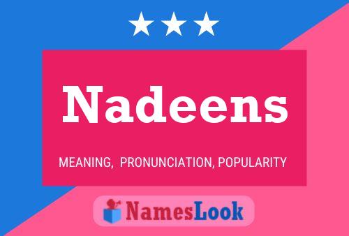 Постер имени Nadeens