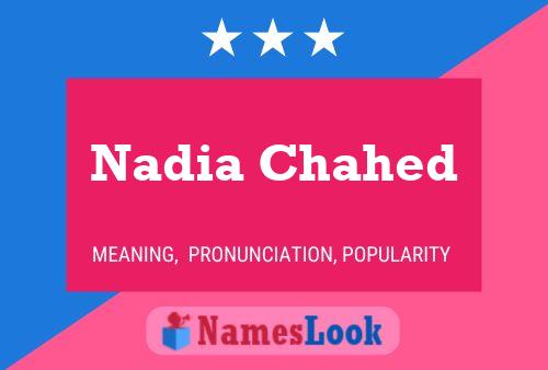 Постер имени Nadia Chahed