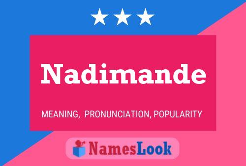 Постер имени Nadimande