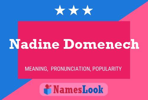 Постер имени Nadine Domenech